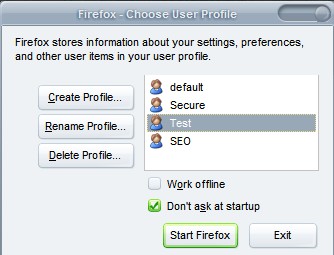 firefox profile manager