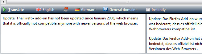 firefox translate addon