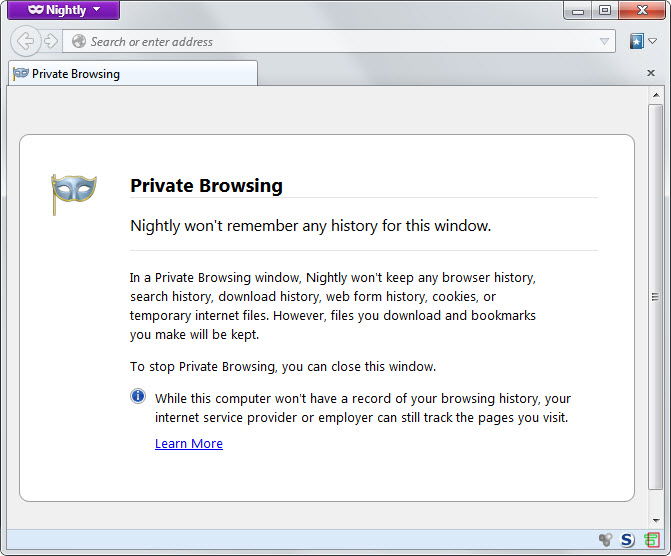 firefox private browsing