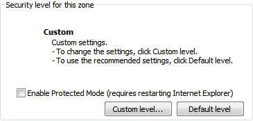 custom security level