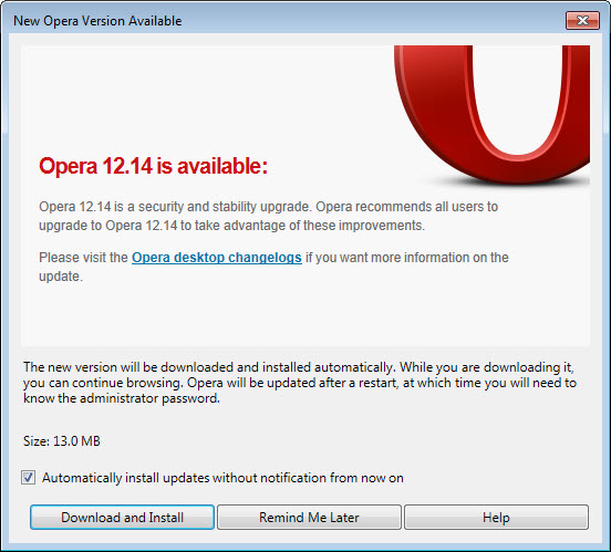 opera 12.14 screenshot