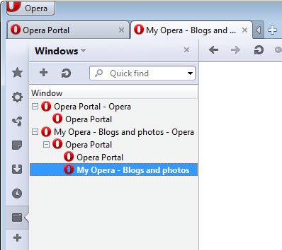 opera windows panel