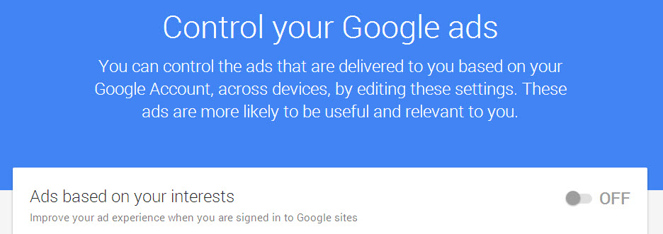 control google ads