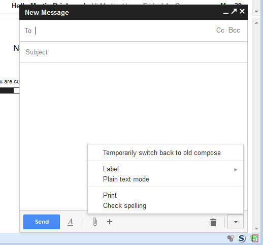 gmail old compose window