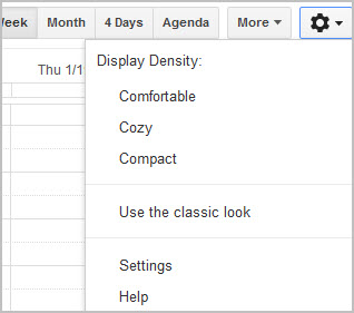 google calendar settings