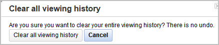 clear all viewing history