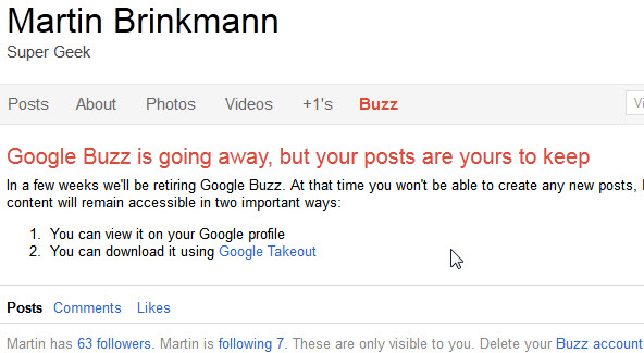 google buzz