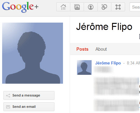 google+ send a message