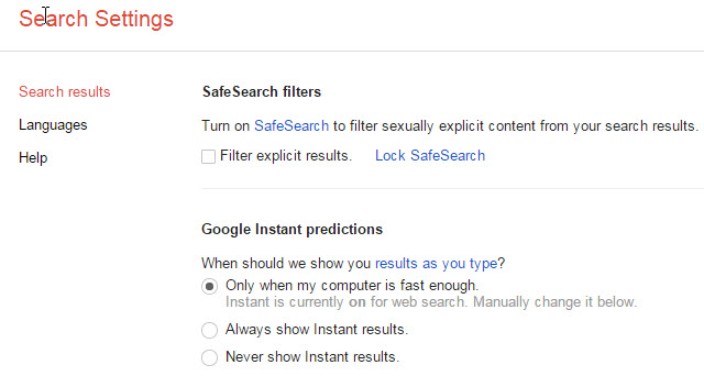 google instant predictions