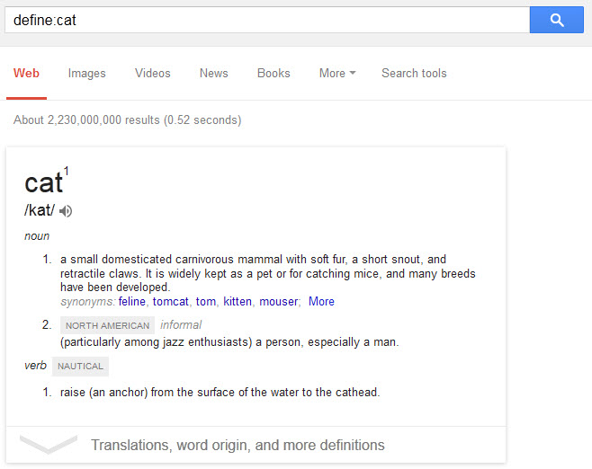 google define dictionary