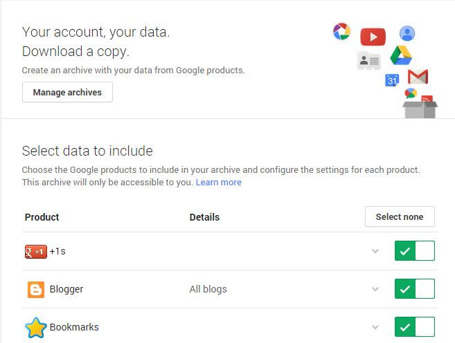 google takeout