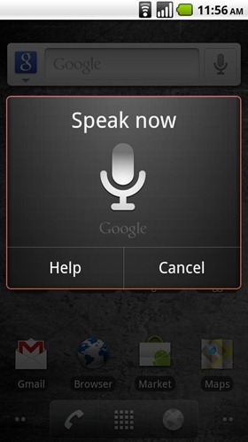 Google voice search