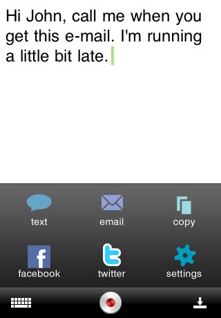 Dragon Dictation iPhone App