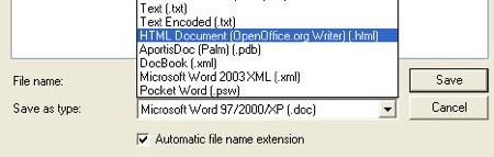 openoffice writer