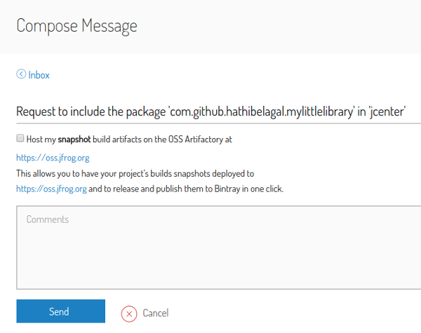 Compose message page