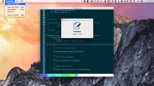 FunEditor on Mac OS X