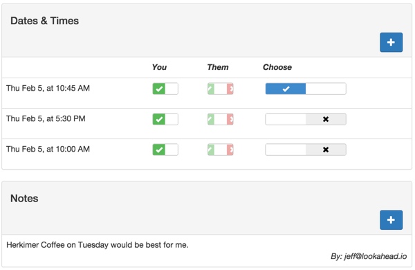 Meeting View Page with Meeting Note