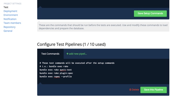 Codeship Push and Build Discourse Single Pipeline