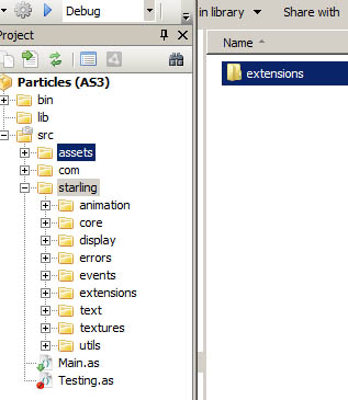 Install particle extension onto Starling