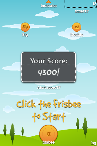 keepy uppy frisbee Flash game