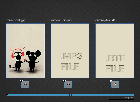 interface of the Flash swf file