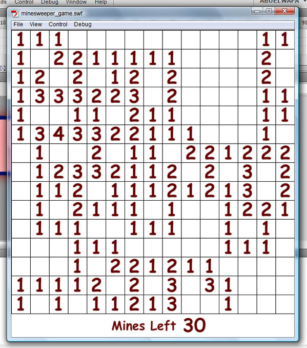 Numbers placed correctly on all the zones of the board