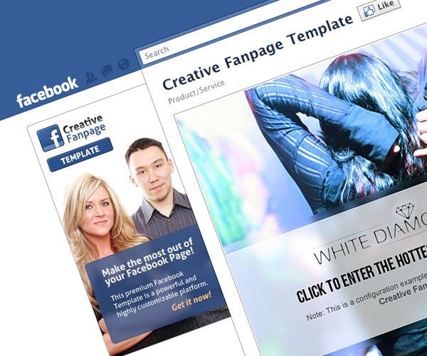 Creative Facebook Fanpage Template