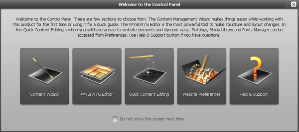 moto control panel