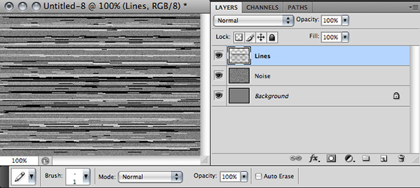 draw horizontal lines