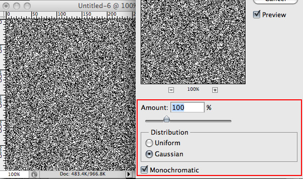 Noise Filter Settings