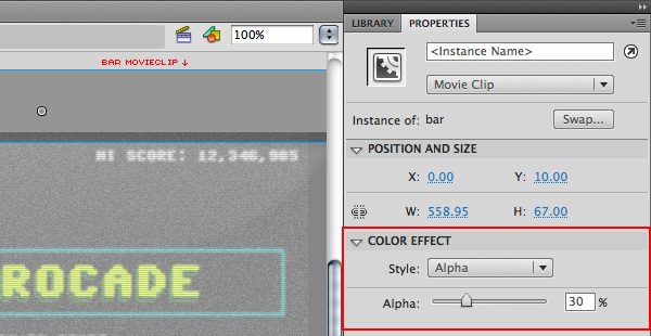 Bar MovieClip