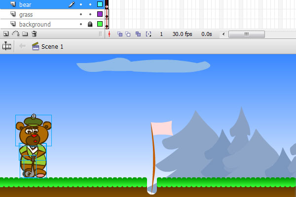 Mini golf flash game