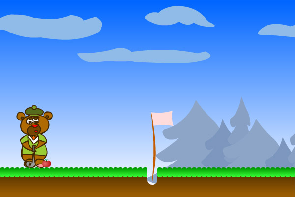 Mini golf flash game