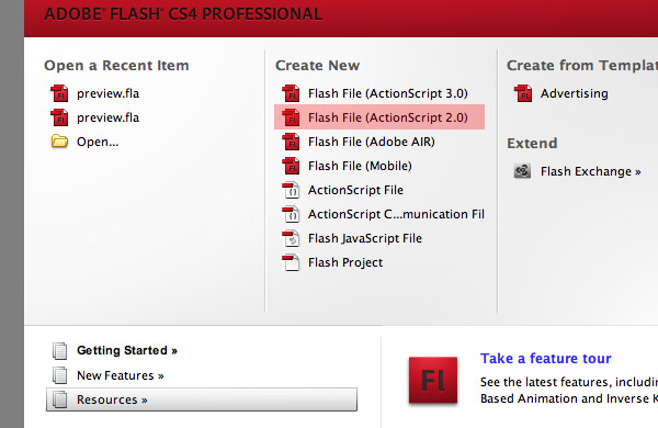 ActionScript Flash File