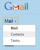 Gmail Contacts option