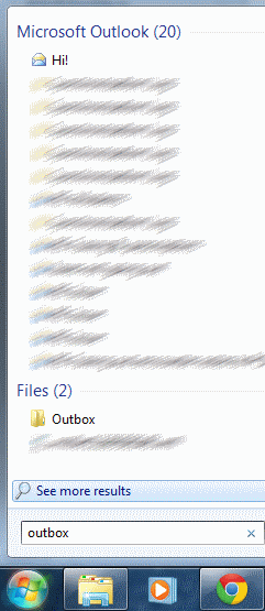 Outbox Search