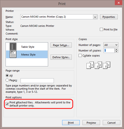 Outlook 2013 Print Attached Files option