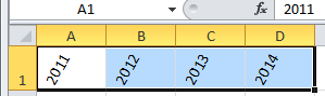 Excel 2010 cells are now flipped