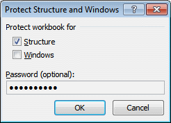 Excel protect workbook