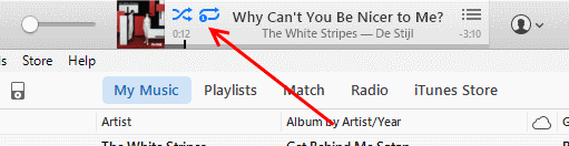 iTunes 12 Shuffle and Repeat