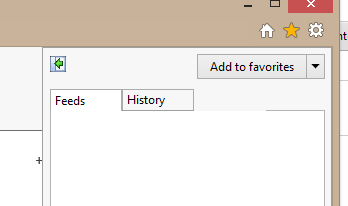 IE11 Favorites tab missing