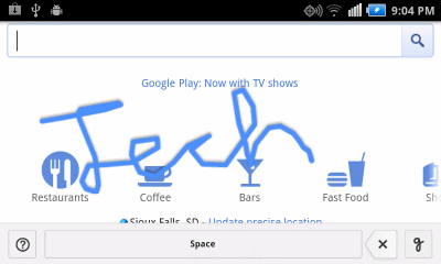 Google handwrite search