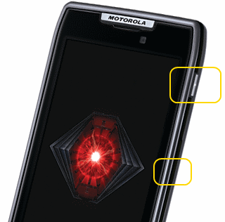 Droid RAZR buttons to reset