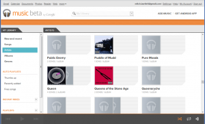 Google Music album view