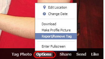 Facebook Photo Options