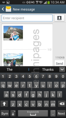 S4 Compose message with attachments