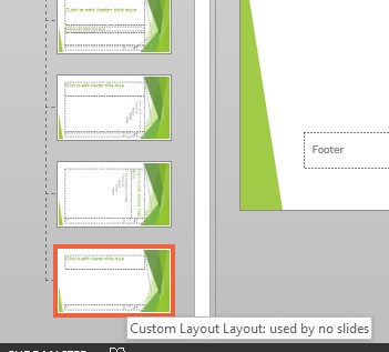 custom slide layout