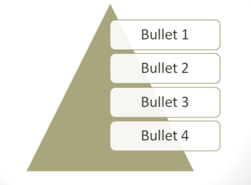 SmartArt Pyramid shape