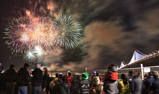 Fireworks over San Francisco