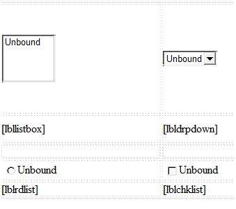 List box control